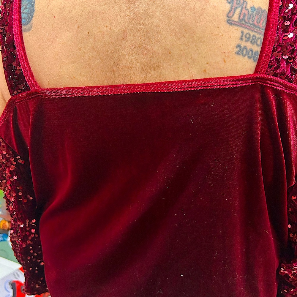 Brand new never worn red dressy blouse